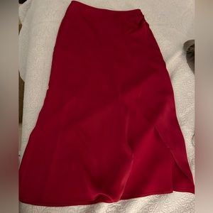 Lulu’s red midi skirt - WORN ONCE